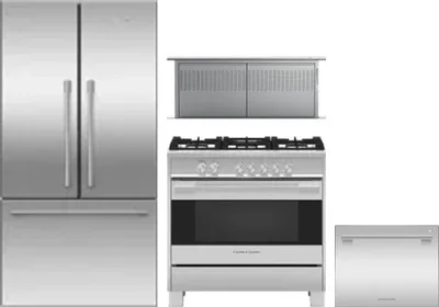 4 Piece Package Includes Refrigerator, Range, Hood And Dishwasher